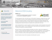Tablet Screenshot of codaconsult.com